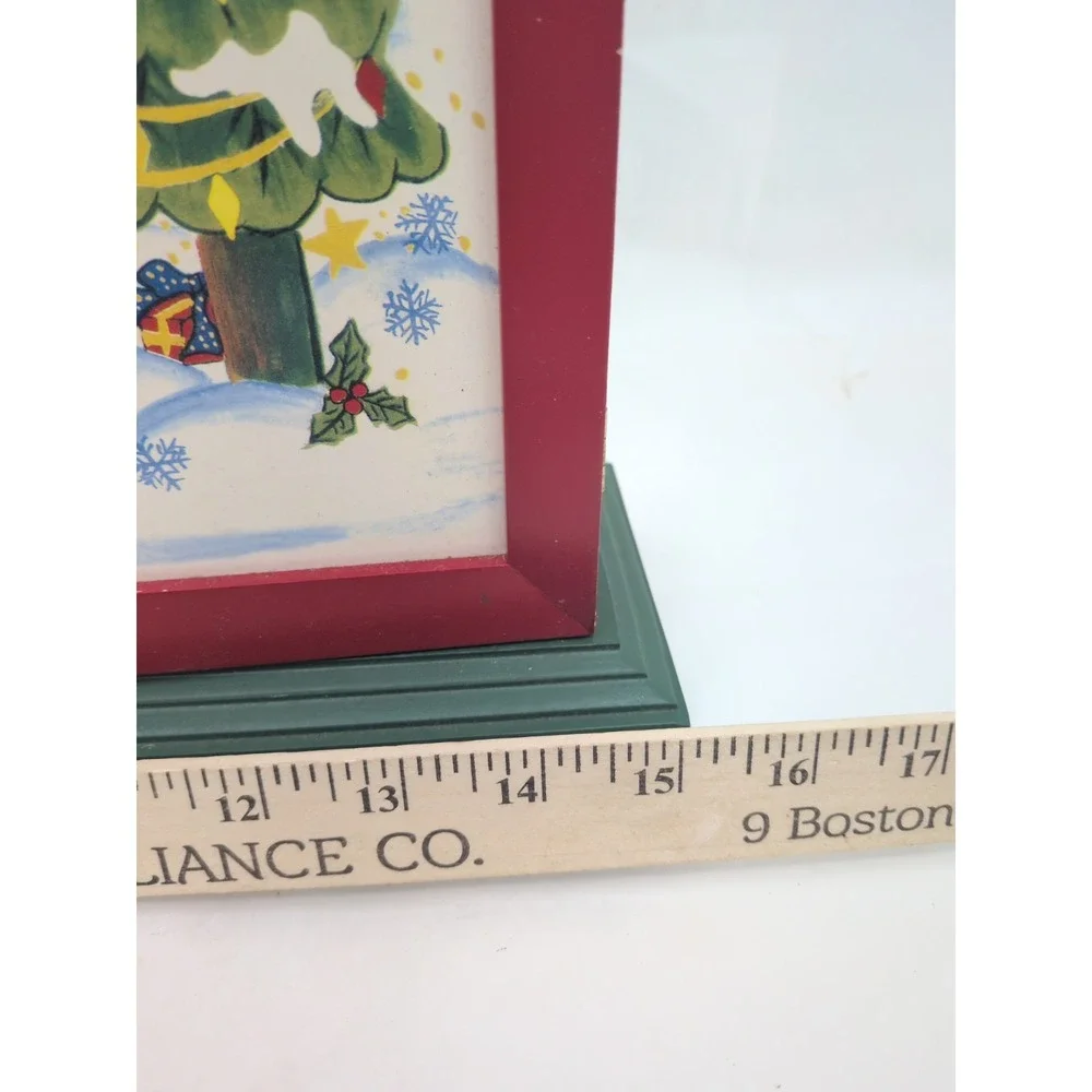 VTG NEW 2003 Thomas Pacconi Classics Christmas Wooden Advent Calendar w/ Drawers